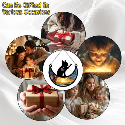 Netecom Personalized Boston Terrier Memorial Suncatcher, Custom Bostie Dog Ornament with Name Date, Dog Loss Sympathy Gift, Pet Loss Remembrance Gifts, Bereavement Gifts for Loss of Pet, Dog Grief Gift