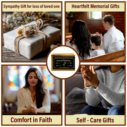 Netecom Spanish Bible Verse Box – Pine Wood Scripture Box with Walnut Cross, 150 Daily Bible Verse Cards, Caja de Versículos de la Biblia, Christian Gift