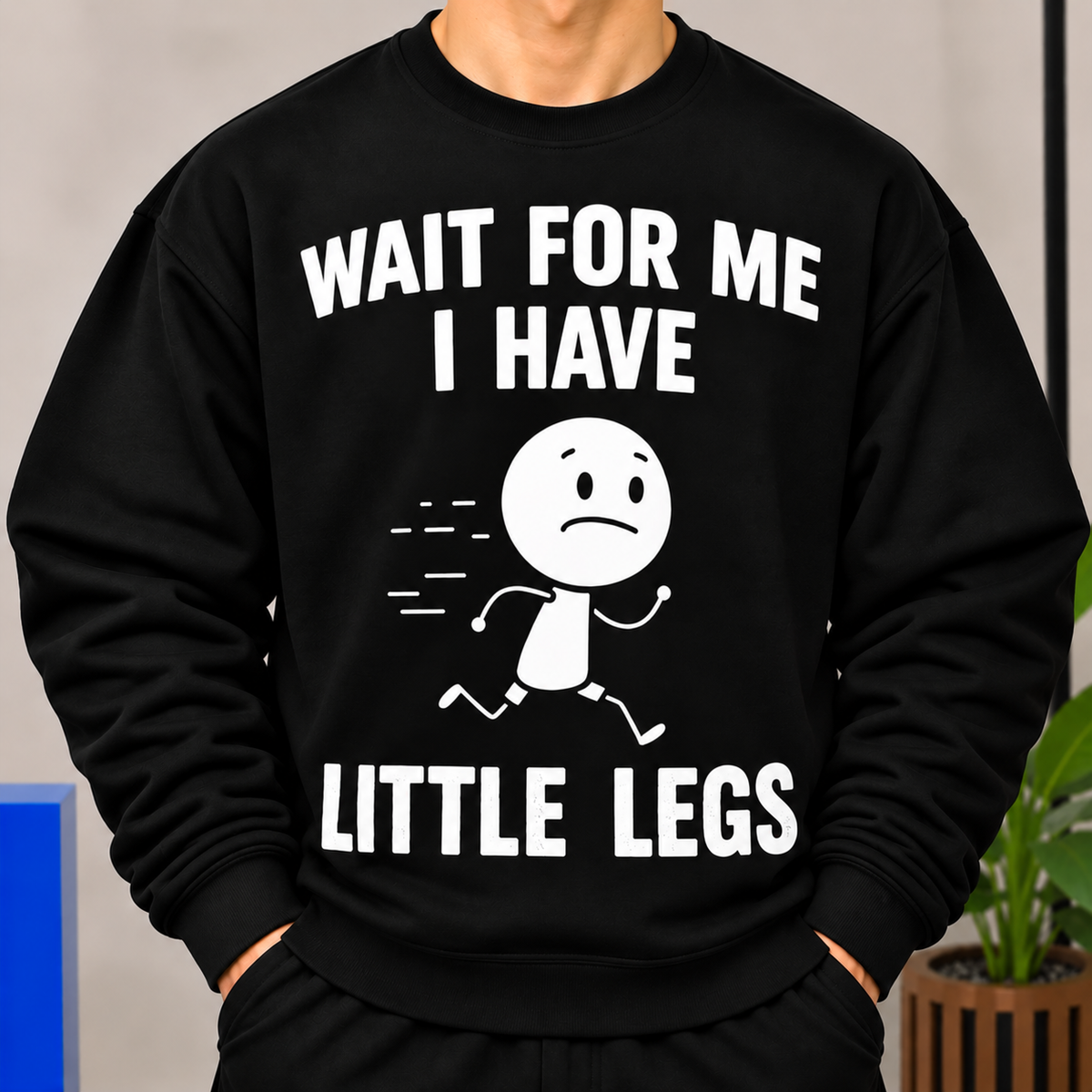Funny Little Legs Shirt, Cute Running Character Graphic Tee