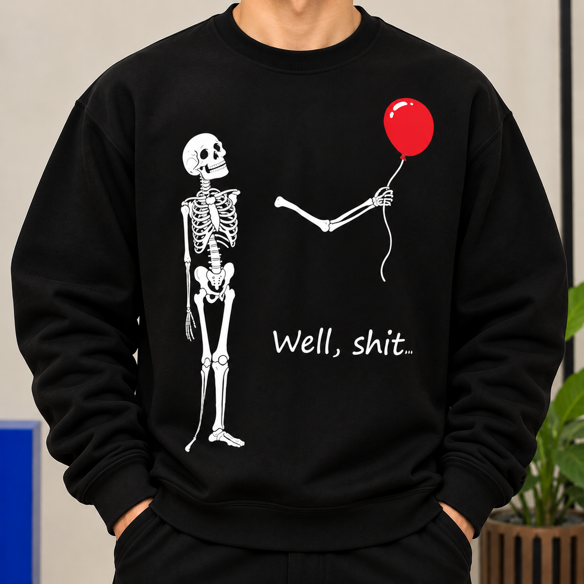 Funny Skeleton Balloon Shirt