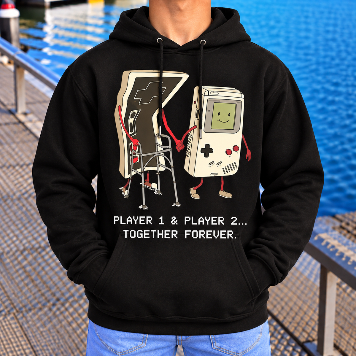 Retro Gaming Couple Shirt, Player 1 and Player 2 Matching Gamer Tee