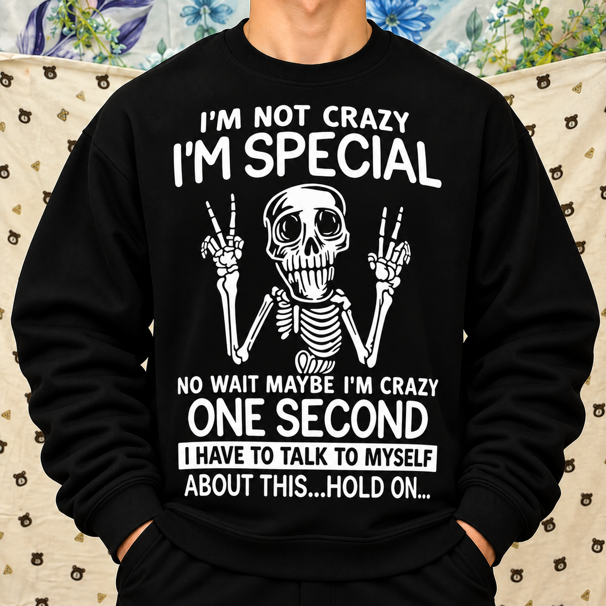 Funny Skeleton Humor Shirt – Sarcastic Quote Graphic Tee