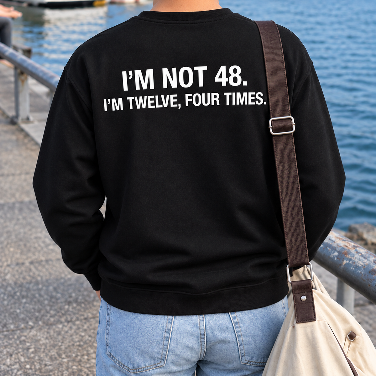 Funny 48th Birthday Shirt, I’m Not 48 Age Humor Graphic Tee