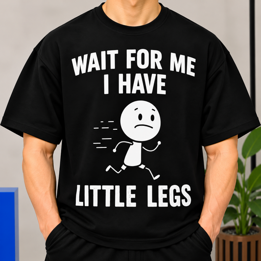 Funny Little Legs Shirt, Cute Running Character Graphic Tee