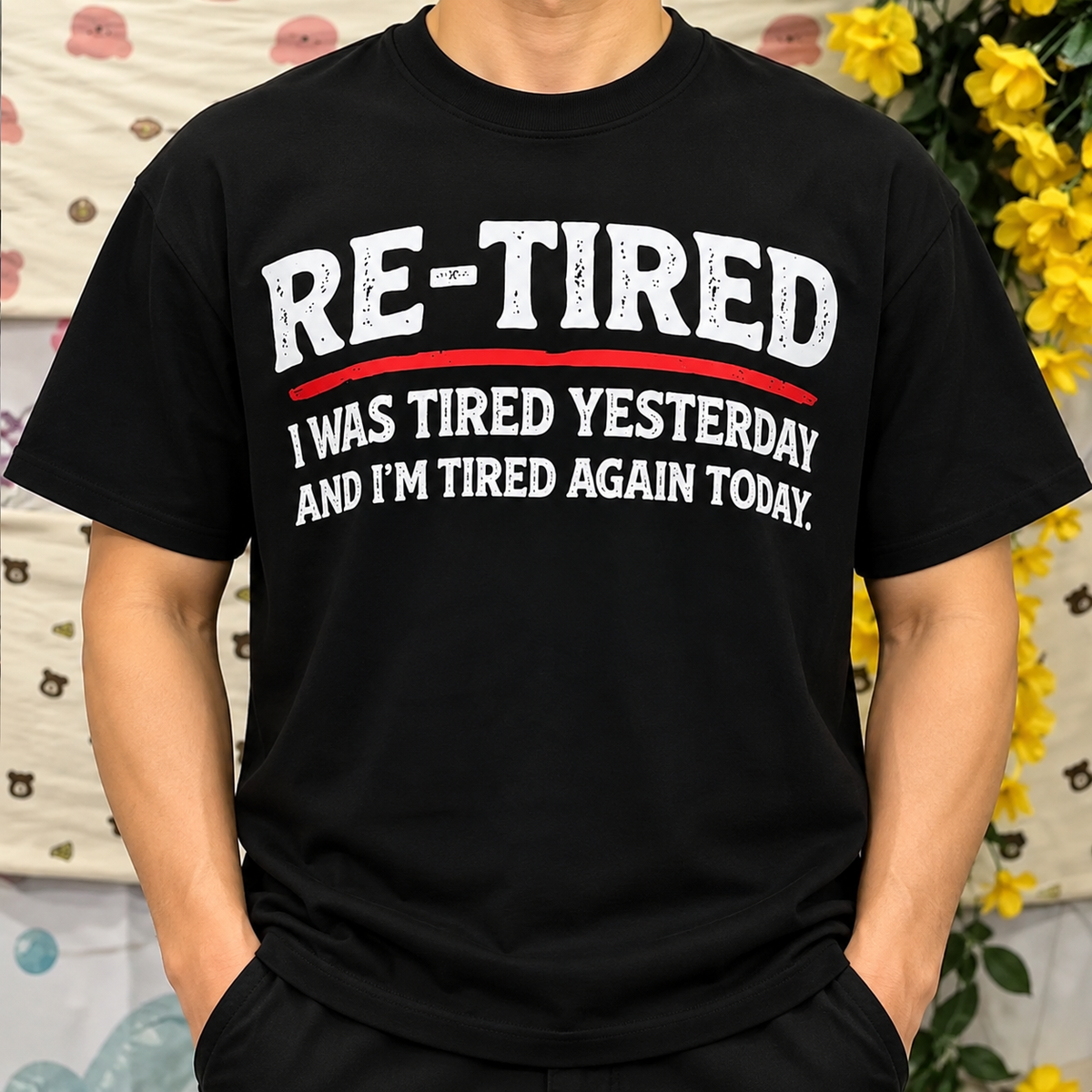 Re-Tired Funny Retirement Humor Shirt