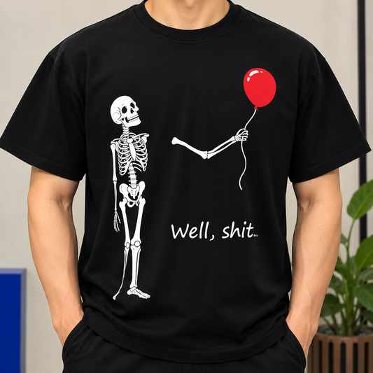 Funny Skeleton Balloon Shirt