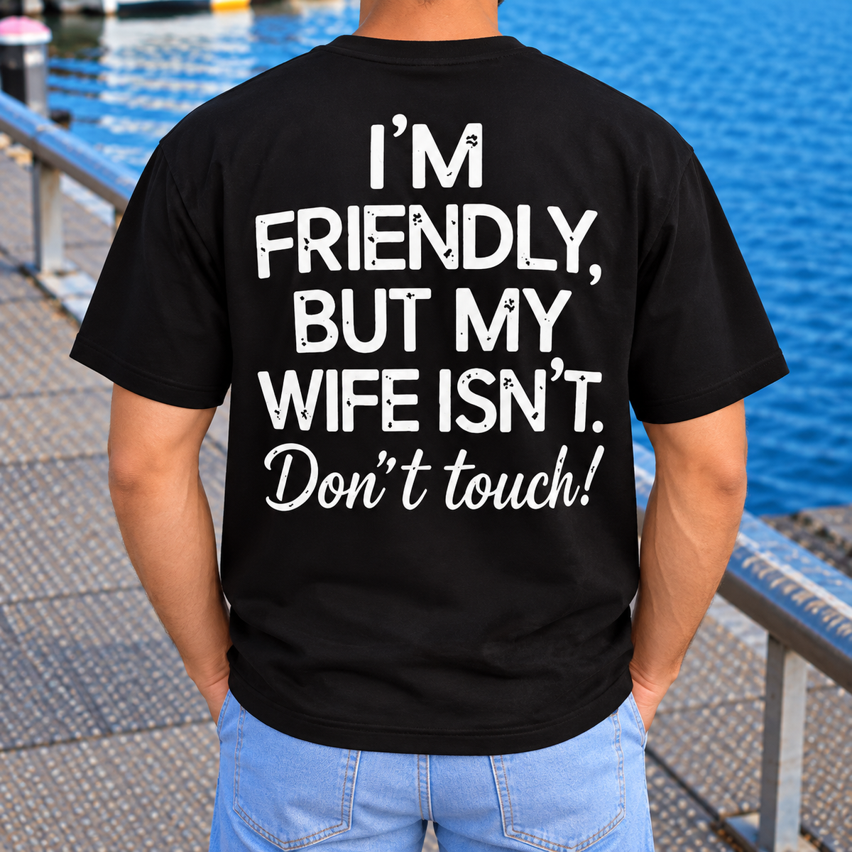 Funny Husband Warning Shirt, Married Couple Humor Graphic Tee