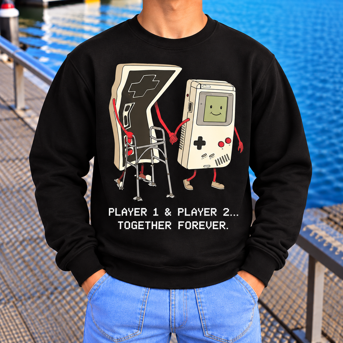 Retro Gaming Couple Shirt, Player 1 and Player 2 Matching Gamer Tee
