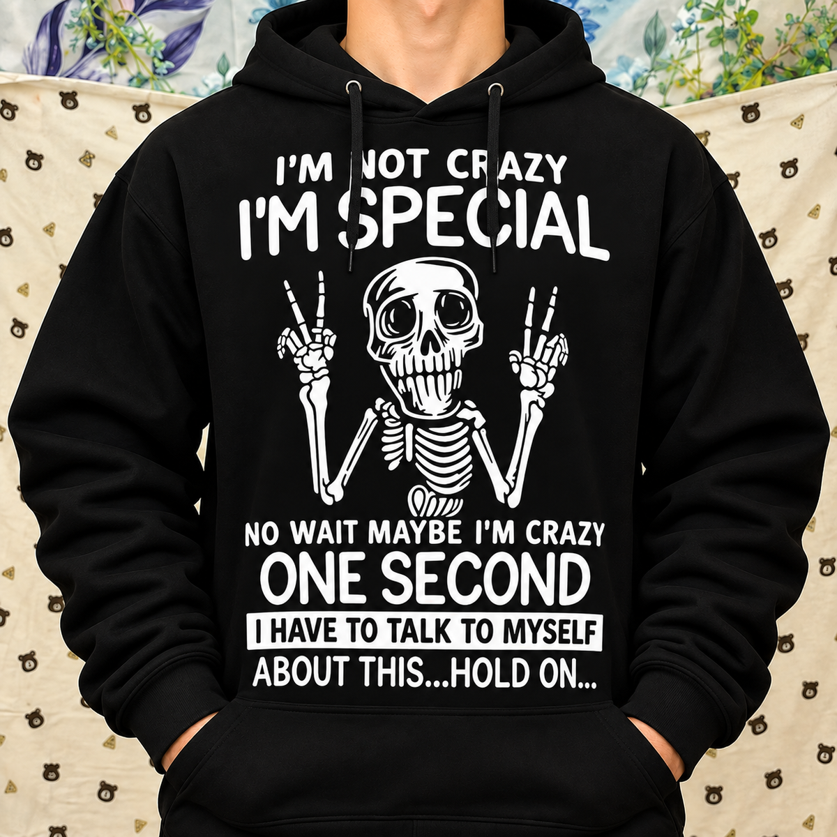 Funny Skeleton Humor Shirt – Sarcastic Quote Graphic Tee