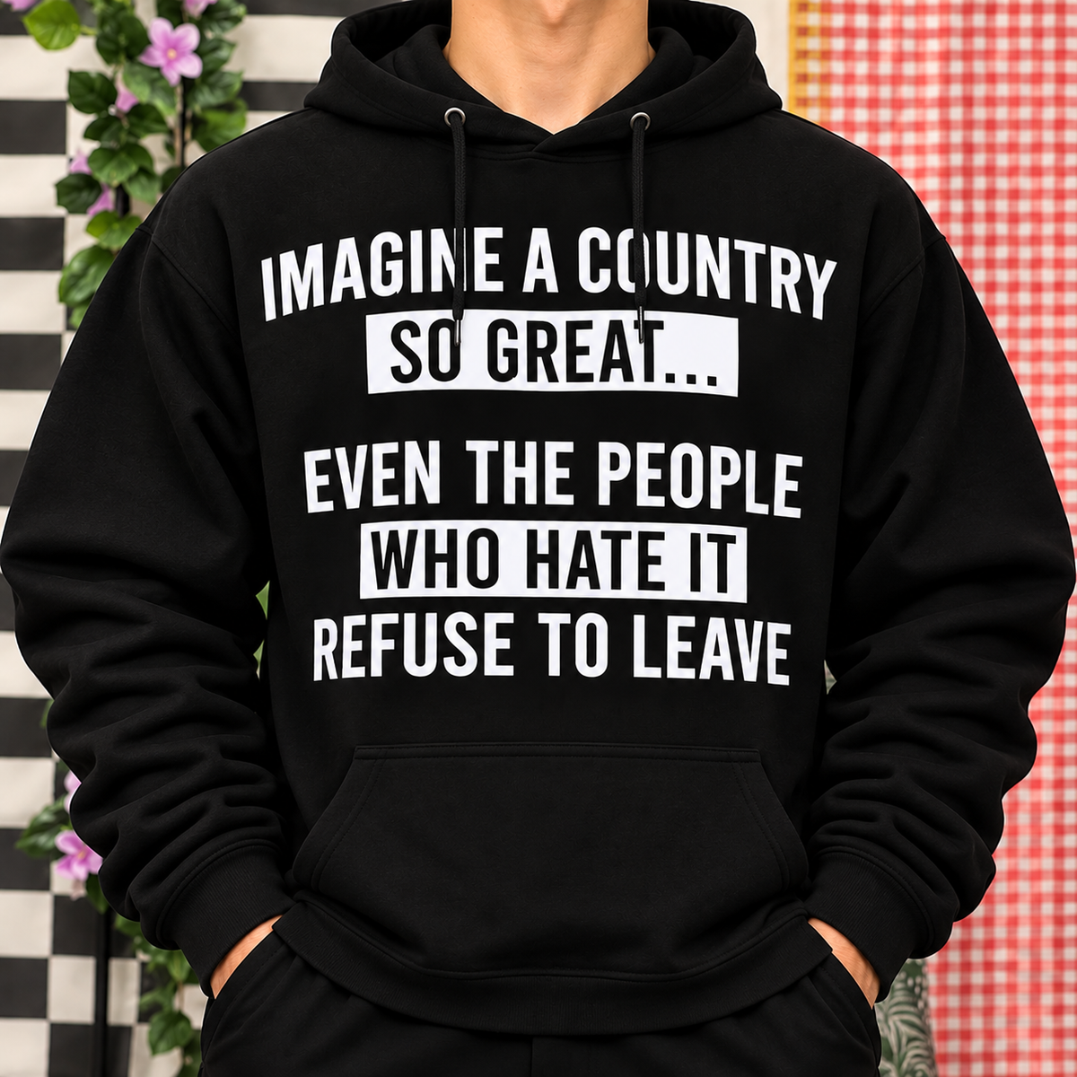 Patriotic Humor Statement Shirt – Country Pride Graphic Tee
