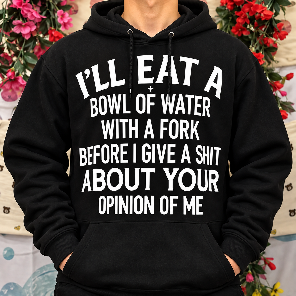Bowl of Water With a Fork Funny Sarcastic Shirt