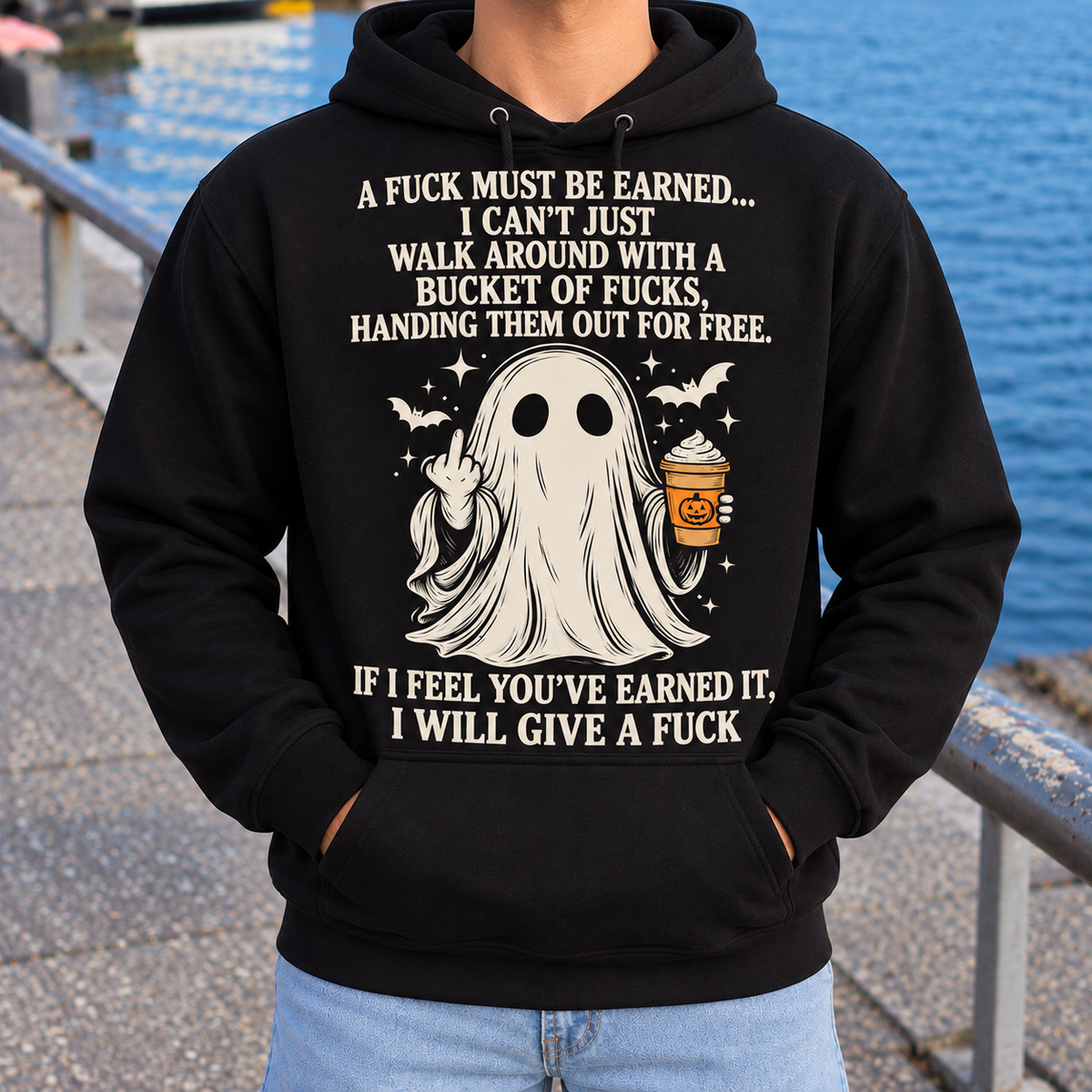 Funny Halloween Ghost Shirt, Sarcastic Spooky Graphic Tee