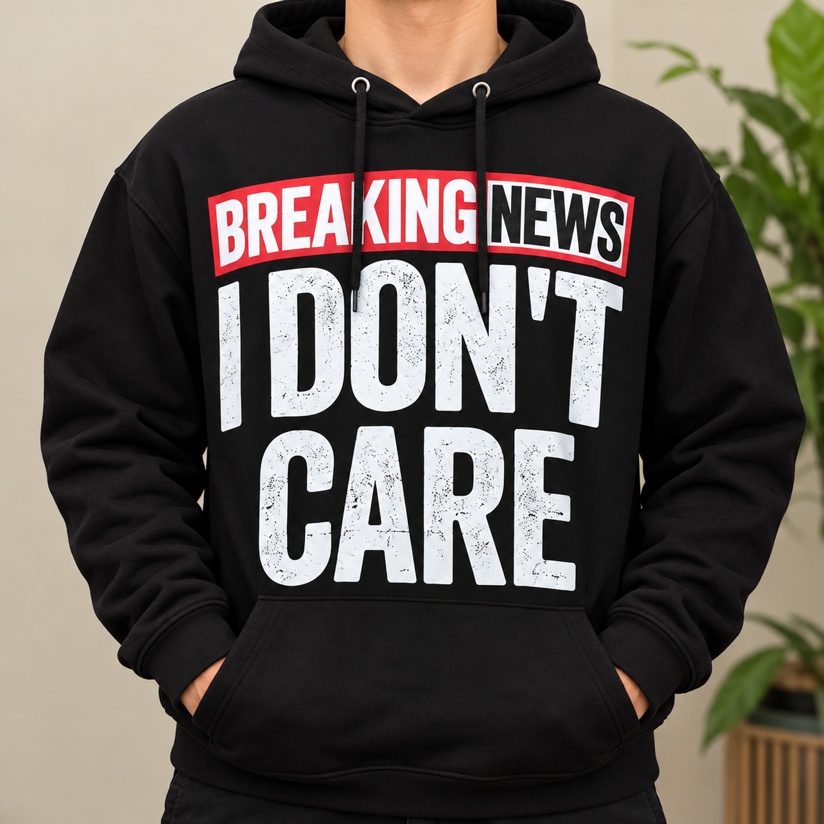 Breaking News I Don't Care Funny Sarcastic Shirt
