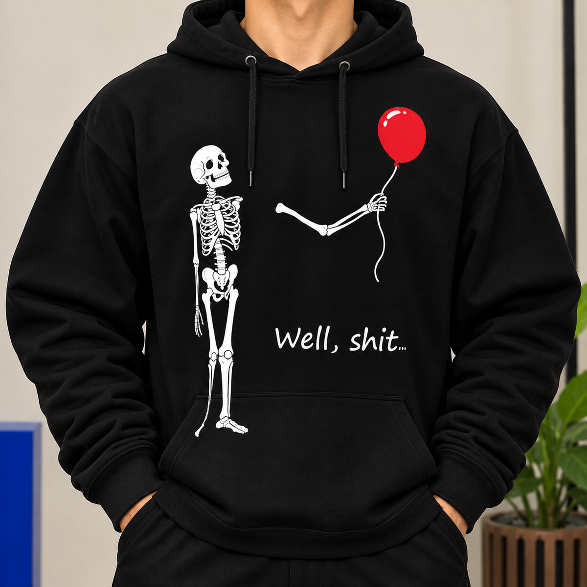 Funny Skeleton Balloon Shirt