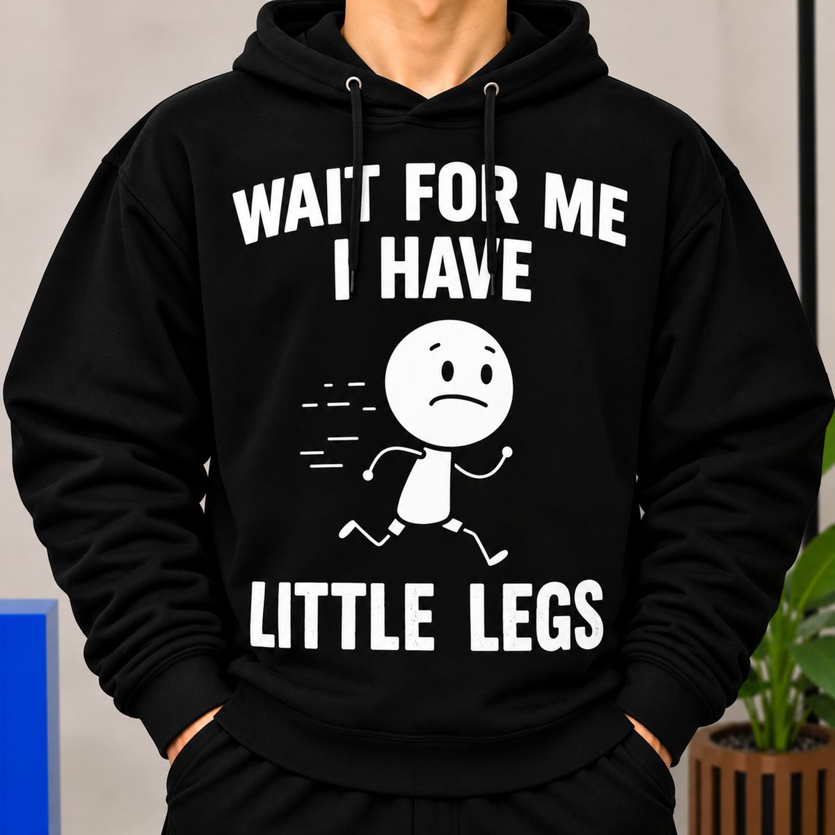 Funny Little Legs Shirt, Cute Running Character Graphic Tee