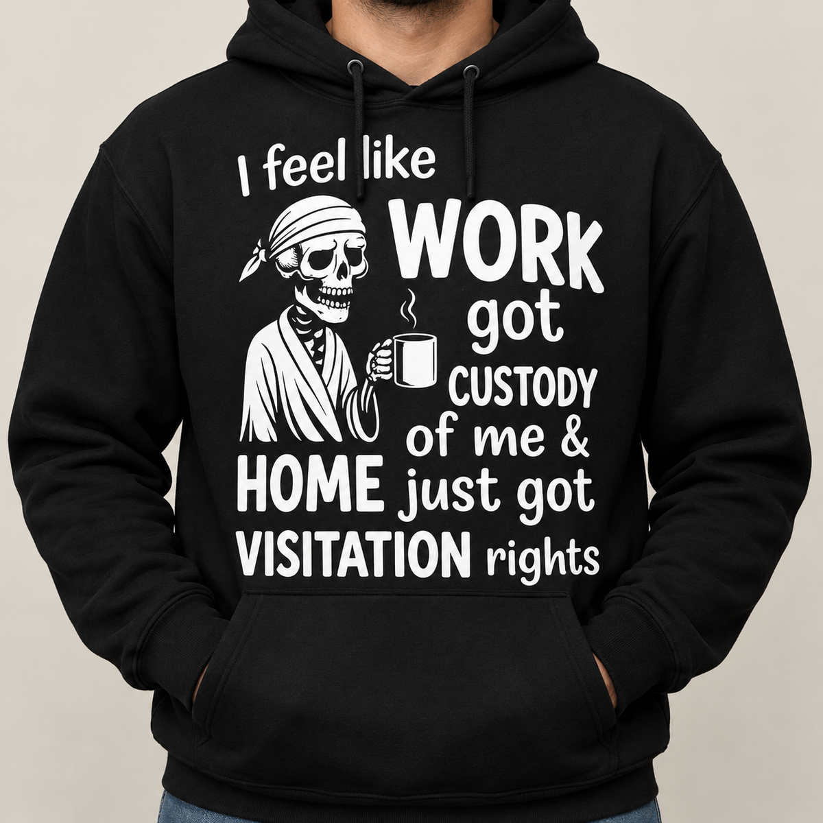 Funny Work Life Balance Skeleton Shirt