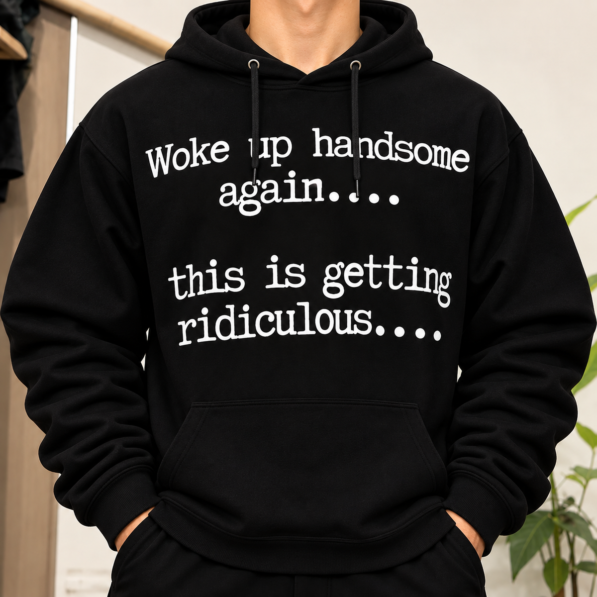Woke Up Handsome Again Funny Quote Shirt