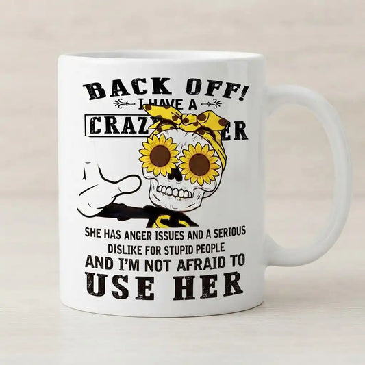 Funny Sister Coffee Mug, Sarcastic Sister Gift, Skeleton Coffee Cup