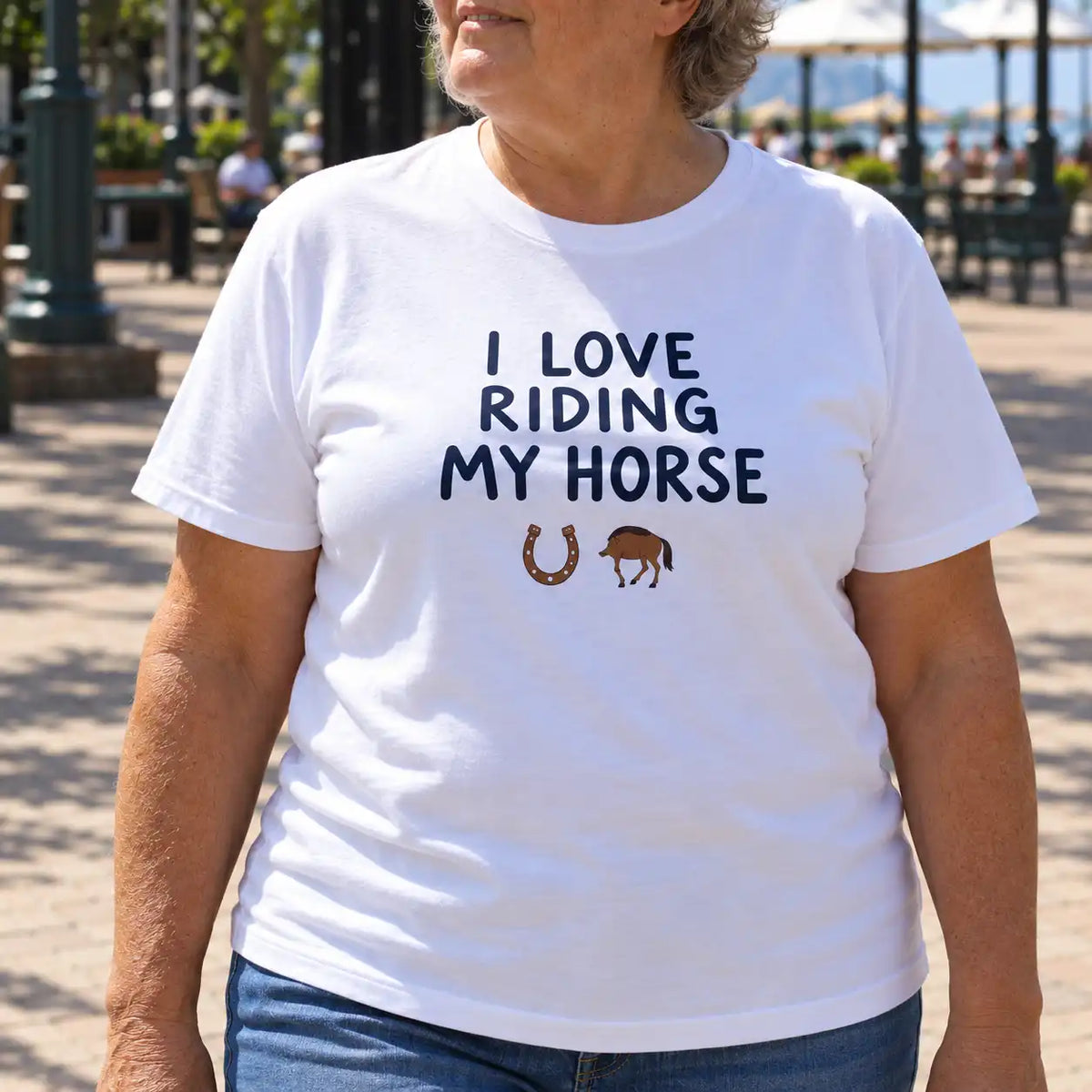 Funny Matching Horse Couple T-Shirts, Equestrian Riding Shirts for Couples