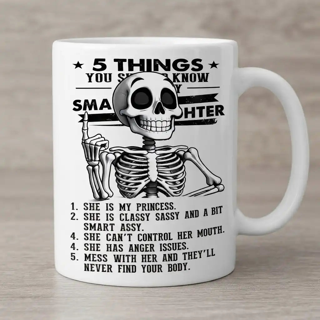 Funny Sister Coffee Mug, Sarcastic Sister Gift, Skeleton Mug for Sister