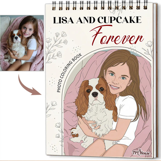 Personalized Pet Coloring Book - Custom Photo Gift For Pet Lovers