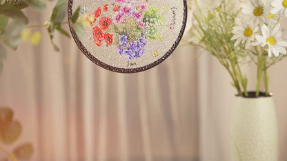 Netecom Personalized Sympathy Gift – Now She Flies With Butterflies Memorial Suncatcher, Remembrance for Loss of Mom