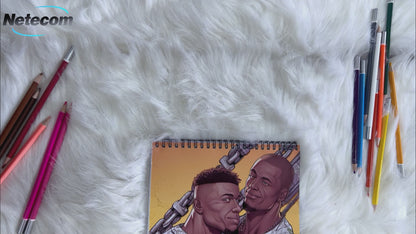 Black Gay Men Spiral Bound Coloring Book: 30 Alluring Coloring Pages that Encourage Self-Acceptance, Visibility, and Love in the Black LGBTQ+ Community