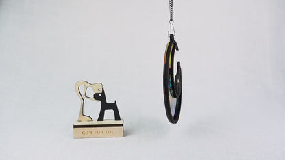 Netecom Dachshund Short Hair Memorial Suncatcher – Pet Loss Sympathy Gift, Personalized Dog Remembrance Ornament, Stained Glass Light Catcher