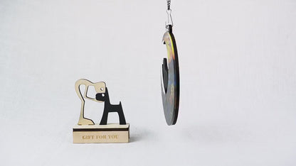 Netecom Custom Papillon Dog Memorial Suncatcher – Personalized Pet Loss Gift, Dog Name Sympathy Ornament, Papillon Remembrance Window Hanging