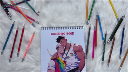 My Gay Gym Partner Spiral Bound Coloring Book: Unleash Your Creativity in a Gym Setting with 30 Empowering Pages of LGBTQ+ Gym Scenes