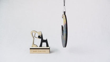 Netecom Personalized French Bulldog Memorial Suncatcher – Custom Pet Loss Gift, Dog Sympathy Ornament, Frenchie Remembrance Window or Car Hanging Decor