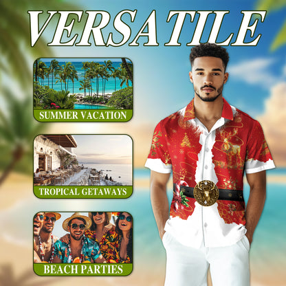 Netecom Synthesizer Synth Techno Music Hawaiian Shirt for Men, Musician Gifts, Button Down Summer Beach Short Sleeve, S-5XL